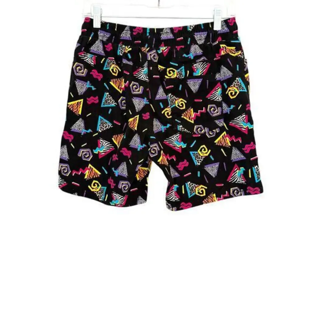 Raw Yarn Industries‎ Stretch Twill Shorts Men's Size M Retro 80s/90s Print - Picture 2 of 5